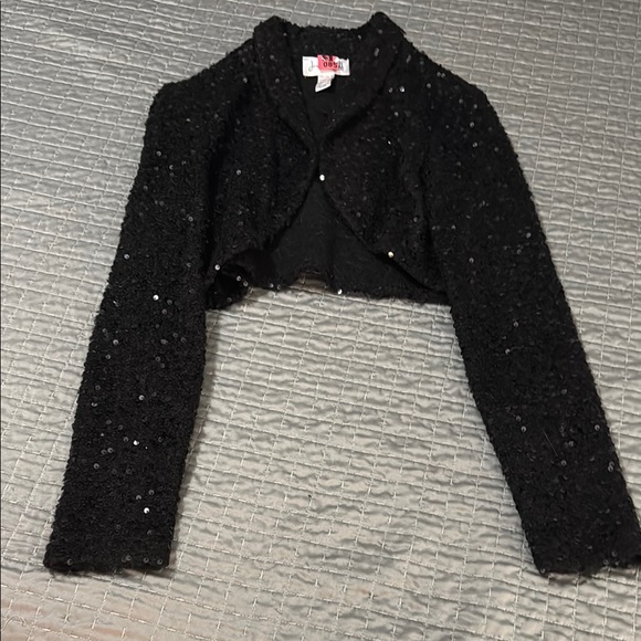 Joseph Ribkoff Black Sequin Blazer - Picture 1 of 1